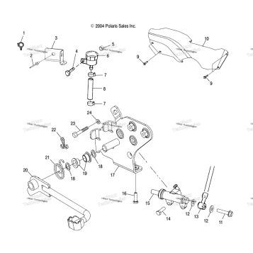 REAR BRAKE MASTER CYLINDER /CB