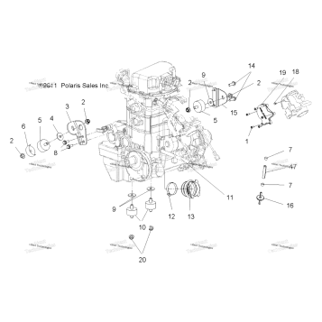 ENGINE, MOUNTING