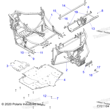 CHASSIS, MAIN FRAME AND SKID PLATES