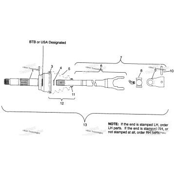 CV JOINT BTB SPORTSMAN 4X4