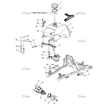 FUEL TANK & CARBURETOR MOUNTING /FC