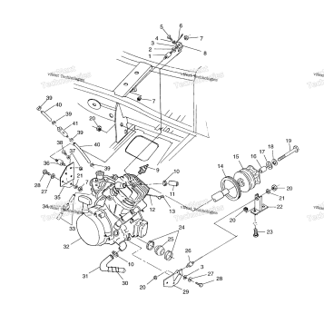 ENGINE MOUNTING SCRAMBLER 400L