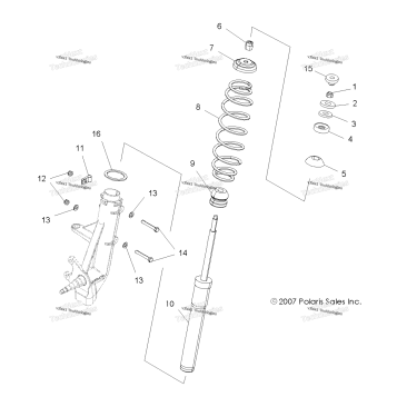 SUSPENSION, FRONT STRUT