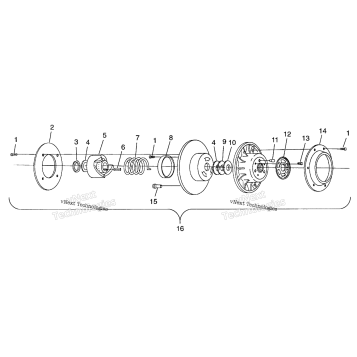 DRIVEN CLUTCH 700 RMK & EUROPEAN 700 RMK E980966