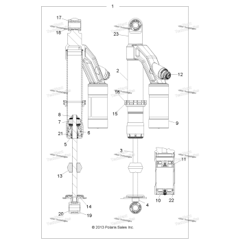 SUSPENSION, SHOCK, REAR