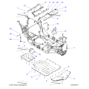 CHASSIS, MAIN FRAME AND SKID PLATES