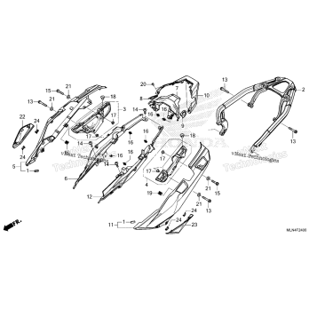 SIDE COVER@REAR CARRIER (CRF1100A/D)