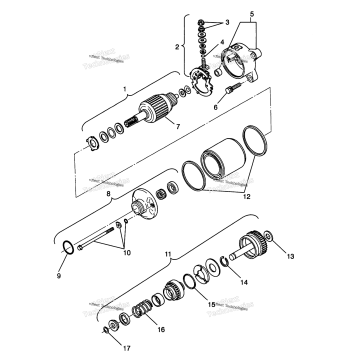 STARTING MOTOR MAGNUM 2X4