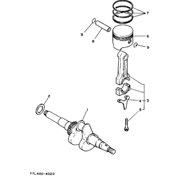 CRANKSHAFT - PISTON (YP30GA)