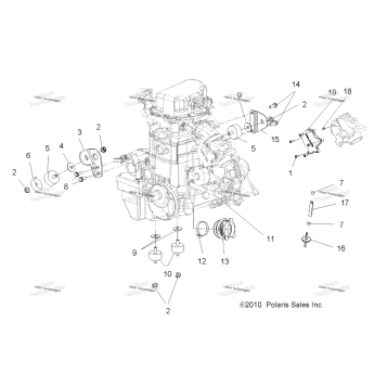 ENGINE, MOUNTING