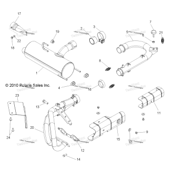 ENGINE, EXHAUST SYSTEM