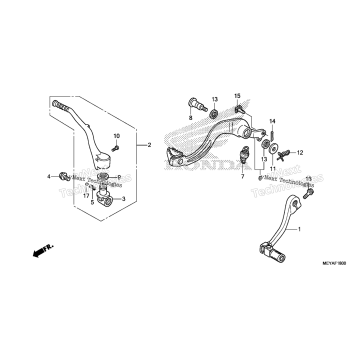 PEDAL + KICK STARTER ARM