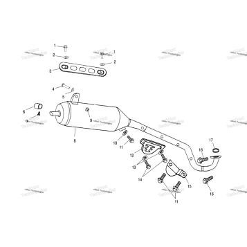 EXHAUST PIPE A02FA09CA/CB/CC