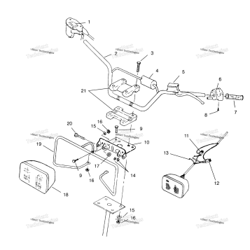 HANDLEBAR/HEADLIGHT ASSEMBLY SCRAMBLER