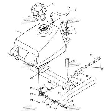 FUEL TANK MAGNUM 4X4 W97AC42A, SWEDISH MAGNUM 4X4 & NORWEGIAN MA