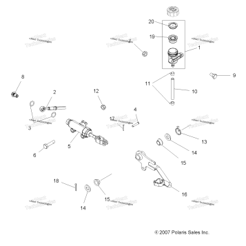 BRAKES, FOOT PEDAL & MASTER CYLINDER