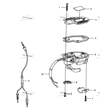 CONTROLS THROTTLE ASM./CABLE
