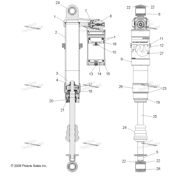SUSPENSION, FRONT SHOCK