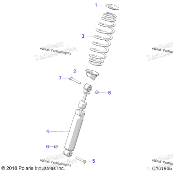 SUSPENSION, FRONT SHOCK