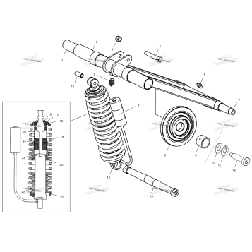 REAR TORQUE ARM (4973427342C01)