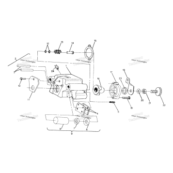 REAR BRAKE ASSEMBLY 250 4X4