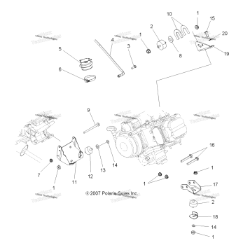 ENGINE, MOUNTING