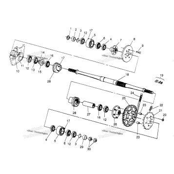 MIDDLE DRIVE ASSEMBLY 6X6 300