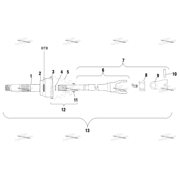 CV JOINT BTB A01CH42AA