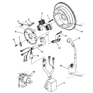 MAGNETO ASSEMBLY 6X6 350L