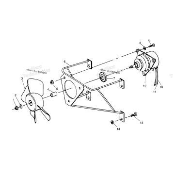 FAN ASSEMBLY 6X6 300