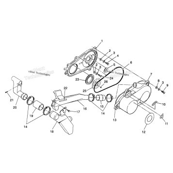 CLUTCH COVER ASSEMBLY 6X6 250