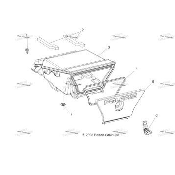 BODY, REAR STORAGE BOX