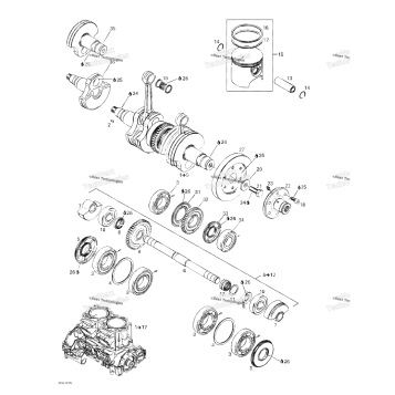 CRANKSHAFT AND PISTONS