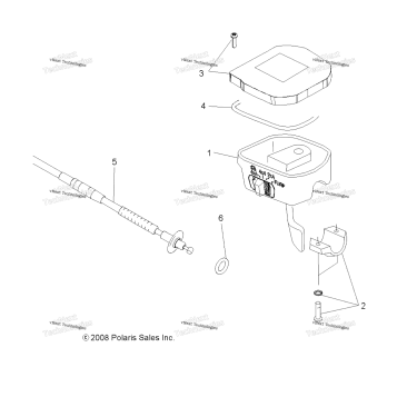 STEERING, CONTROLS, THROTTLE ASM. & CABLE