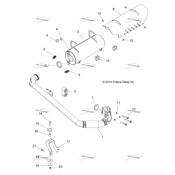 ENGINE, EXHAUST SYSTEM
