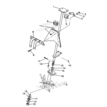 STEERING POST ASSEMBLY TRAIL BOSS