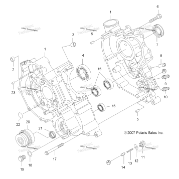 ENGINE, CRANKCASE