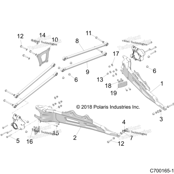 SUSPENSION, REAR CONTROL ARMS
