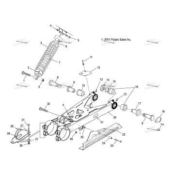 SWING ARM & SHOCK MOUNTING