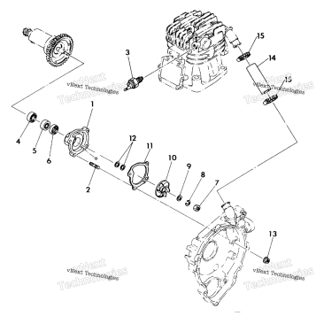 WATER PUMP ASSEMBLY 350 2X4