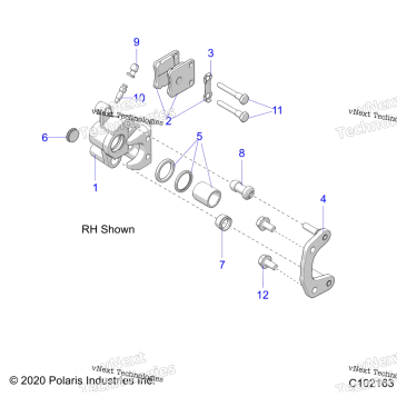 BRAKES, CALIPERS, FRONT