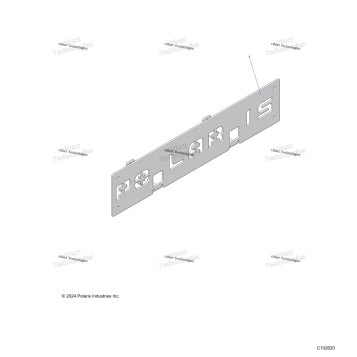 ELECTRICAL, FRONT LICENSE BRACKET A24SGS95FT