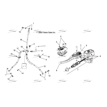 CONTROLS MASTER CYLINDER/BRAKE LINE /AB/AC