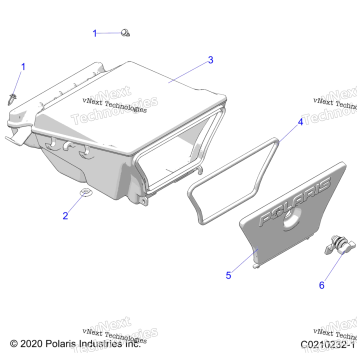 BODY, STORAGE BOX, REAR A20SEG57A1/A4/A7/A9