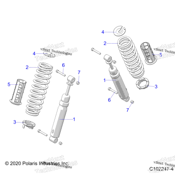 SUSPENSION, MIDDLE SHOCKS & MOUNTING
