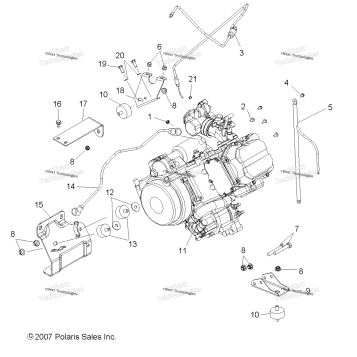ENGINE, MOUNTING