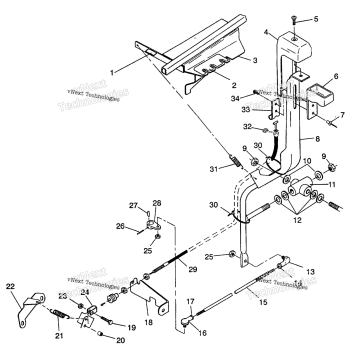 SHIFT LINKAGE ASSEMBLY 4X4 350L