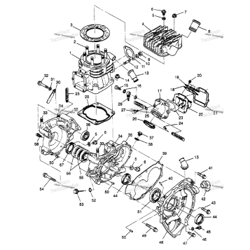 CRANKCASE & CYLINDER XPLORER 400L