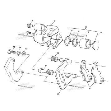FRONT BRAKE ASSEMBLY SPORTSMAN 4X4