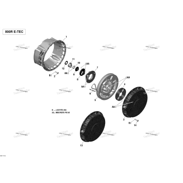 REWIND STARTER - 800R E-TEC